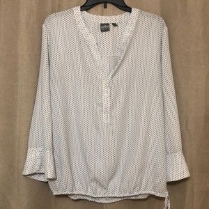 Navy Polka Dot Women’s Blouse